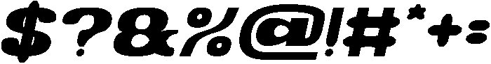 AFFLUENT Bold Italic otf (700) Font OTHER CHARS