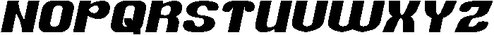 AFFLUENT Bold Italic otf (700) Font UPPERCASE