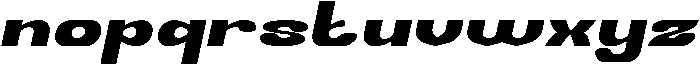 AFFLUENT Bold Italic otf (700) Font LOWERCASE