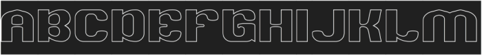 AFFLUENT-Hollow-Inverse otf (400) Font UPPERCASE
