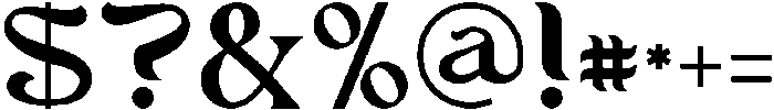 Afatera otf (400) Font OTHER CHARS