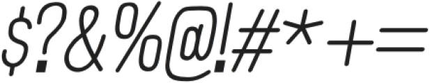 Affection-Italic otf (400) Font OTHER CHARS