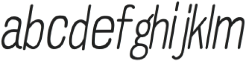 Affection-Italic otf (400) Font LOWERCASE