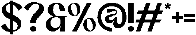 Affigue Regular otf (400) Font OTHER CHARS