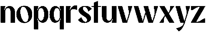 Affigue Regular otf (400) Font LOWERCASE
