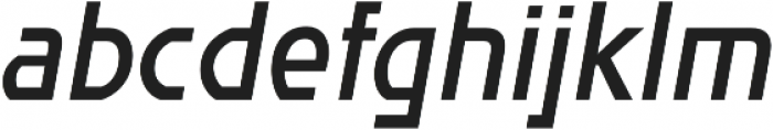 Affluent SemiBold Italic otf (600) Font LOWERCASE