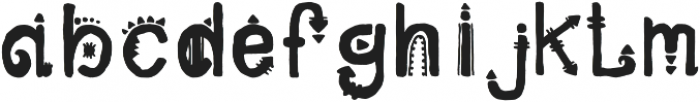 African Font Regular otf (400) Font LOWERCASE