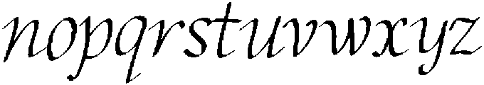 After Letter Regular otf (400) Font LOWERCASE