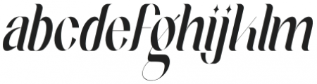 Afteris Moghu Condensed Italic otf (400) Font LOWERCASE