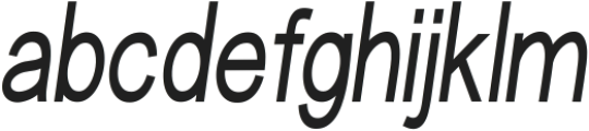 Aftermath Extracondensed Regula Extra-condensed Italic ttf (400) Font LOWERCASE