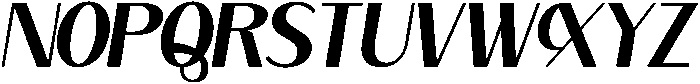 Aftonur Elegant Sans Serif Font regular Italic otf (400) Font UPPERCASE