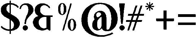 Aftonur Elegant Sans Serif Font regular otf (400) Font OTHER CHARS