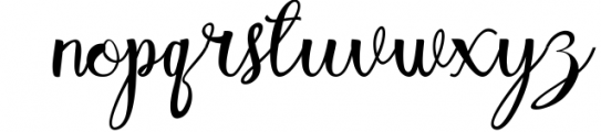 Afiqa Script 1 Font LOWERCASE