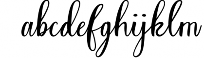 Afiqa Script Font LOWERCASE