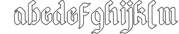 Afterkilly - New Blackletter 1 Font LOWERCASE