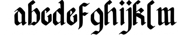 Afterkilly - New Blackletter Font LOWERCASE