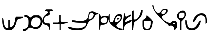 Afaka Roman Font UPPERCASE