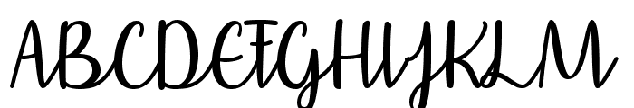 Affectionately Yours Font UPPERCASE