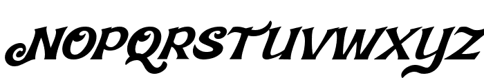 Affistory Italic Font UPPERCASE