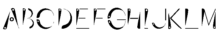 Affixed Font UPPERCASE