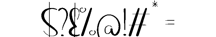 Afraid Font OTHER CHARS