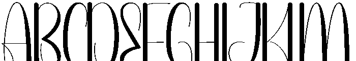 Afraid Font UPPERCASE