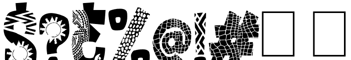 African Style Font OTHER CHARS