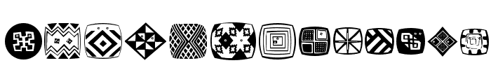 AfricanSymbols Font UPPERCASE