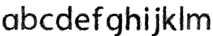 Afro Font LOWERCASE