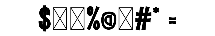 After Butt Font OTHER CHARS