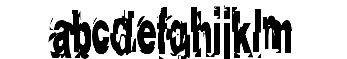 AfterShock Font LOWERCASE