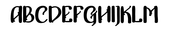 Afterglow FREE Font UPPERCASE