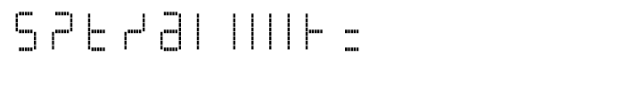 AF-LED7 Seg-dots1 Regular Font OTHER CHARS
