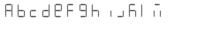 AF-LED7 Seg-dots1 Regular Font LOWERCASE