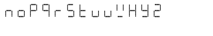 AF-LED7 Seg-dots1 Regular Font LOWERCASE