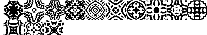 African Pattern 01 General Font LOWERCASE