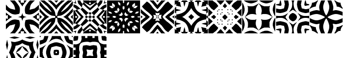 African Pattern 02 General Font UPPERCASE