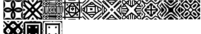 African Pattern 02 General Font LOWERCASE