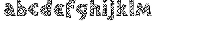African Textile One Font LOWERCASE