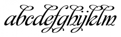 Affair Regular Font LOWERCASE