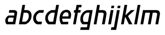 Affluent SemiBold Italic Font LOWERCASE