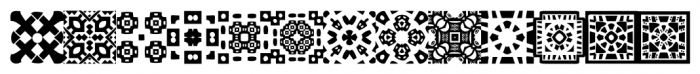 African Pattern 01 Font UPPERCASE