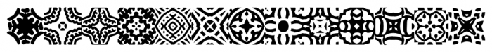 African Pattern 01 Font LOWERCASE