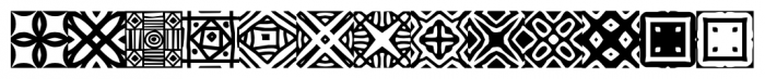 African Pattern 02 Font LOWERCASE