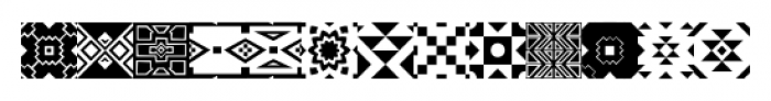 African Pattern 03 Zulu Ndebele Font UPPERCASE
