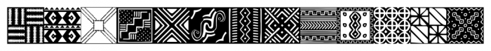 African Pattern 04 Mali Font UPPERCASE