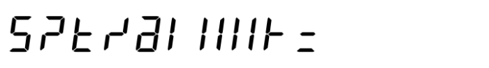 AF LEDSeg3 Font OTHER CHARS