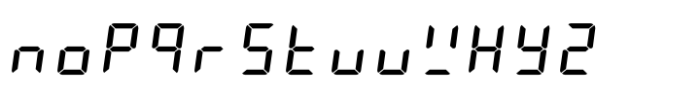 AF LEDSeg3 Font LOWERCASE