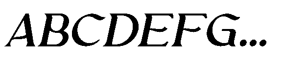 Afatera Italic Font UPPERCASE