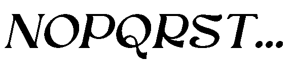 Afatera Italic Font UPPERCASE